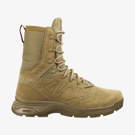 Salomon GUARDIAN CLIMASALOMON WATERPROOF Womens Tactical Boots Brown UK ZHOA